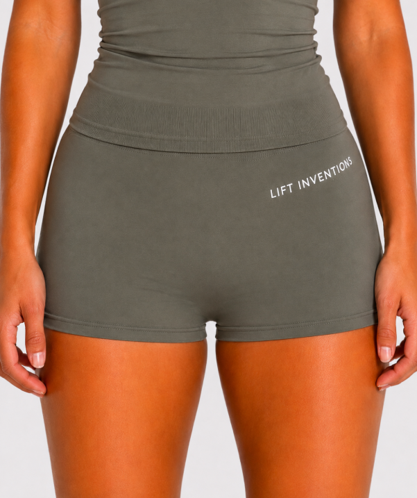 Green Scrunch Shorts