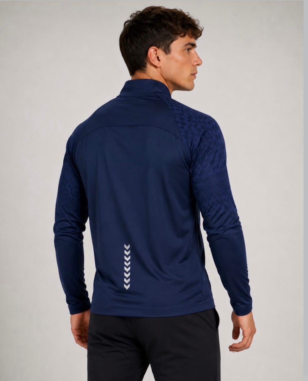 Navy Performance Quarter-Zip Pullover