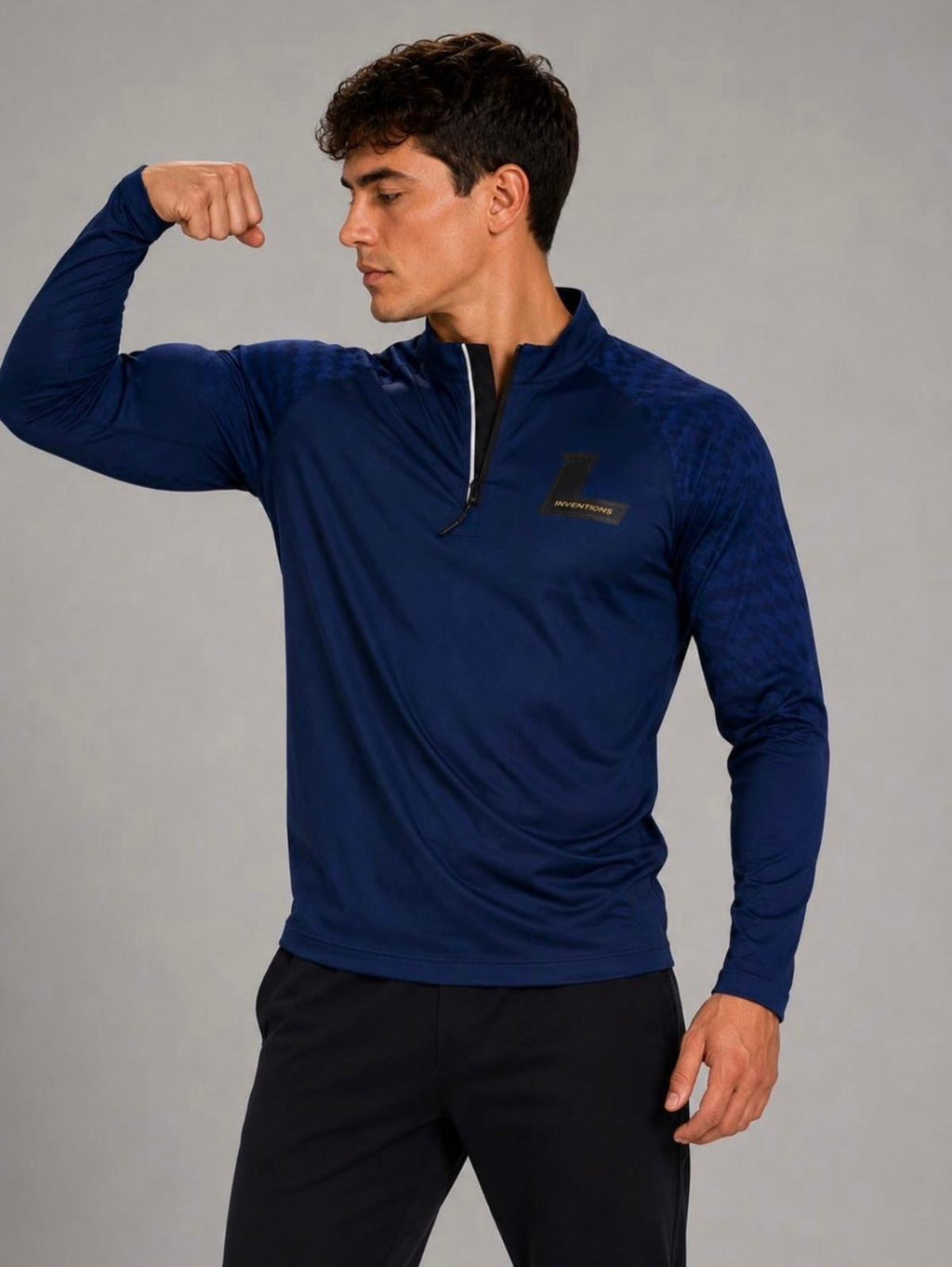 Navy Performance Quarter-Zip Pullover