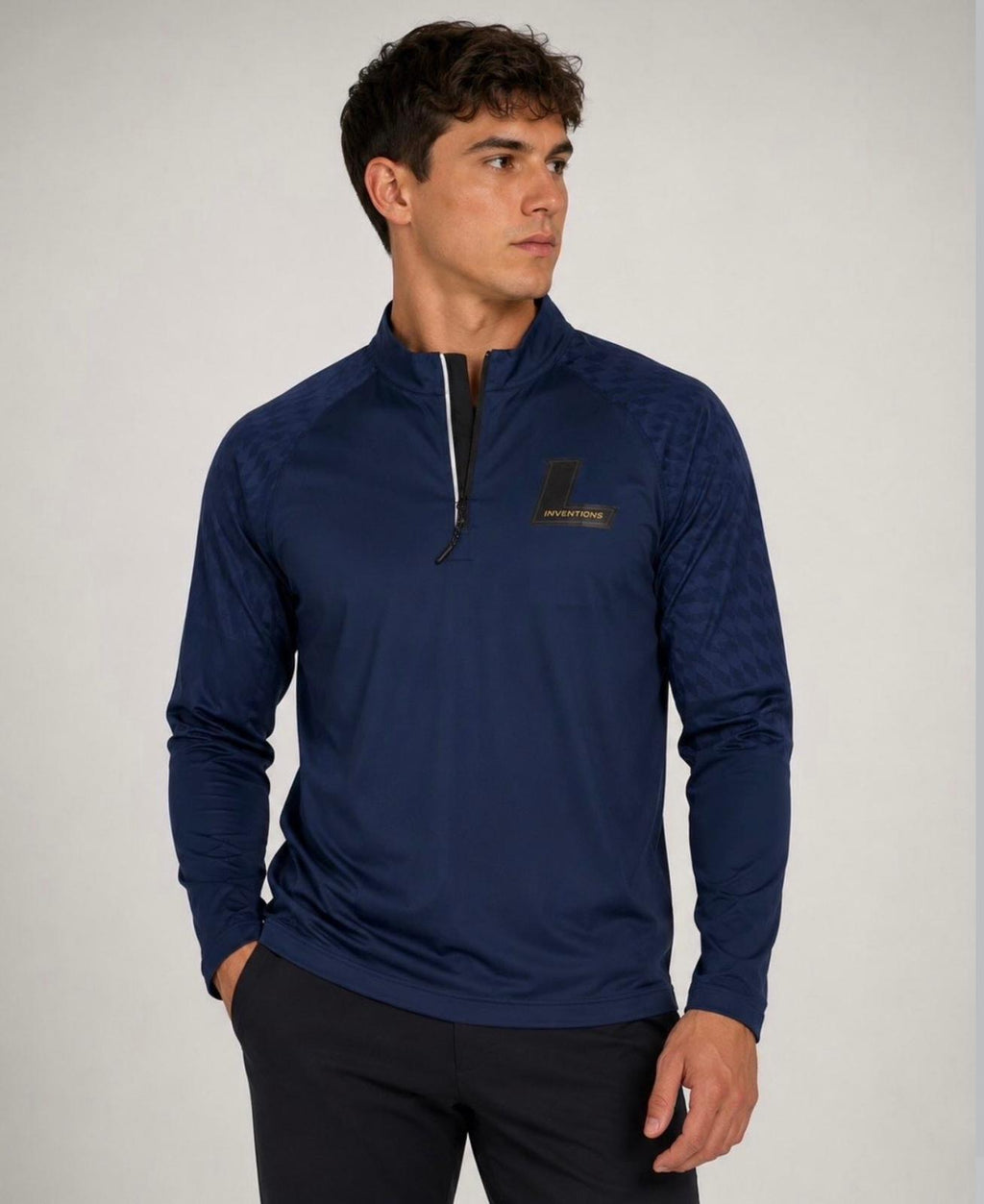 Navy Performance Quarter-Zip Pullover