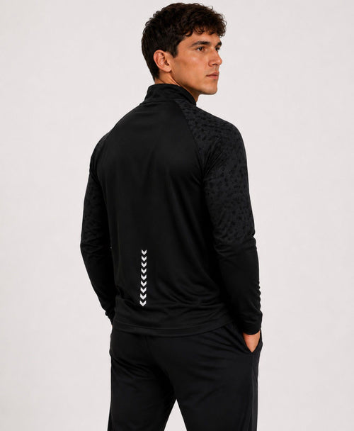 Black Performance Quarter-Zip Pullover
