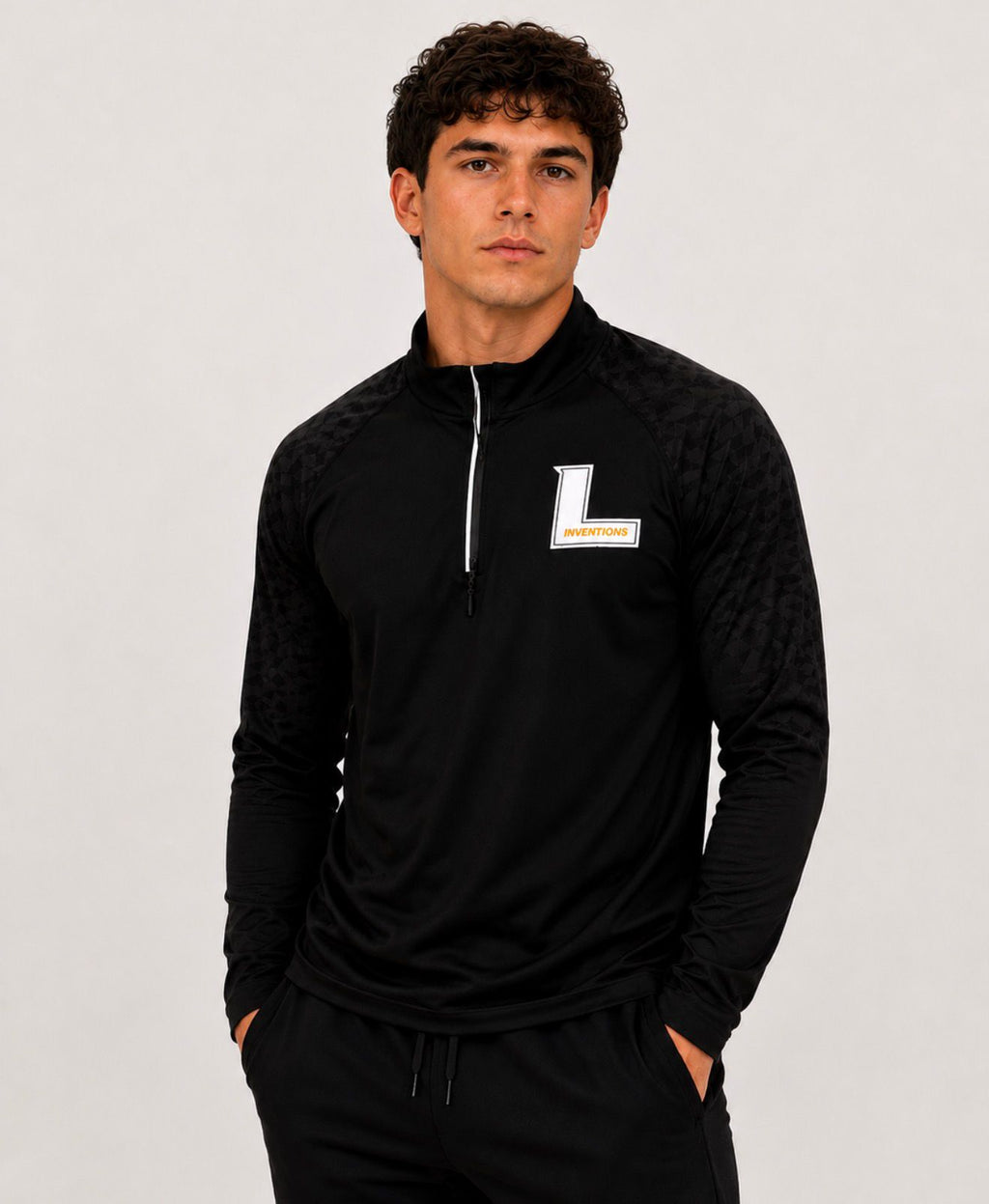 Black Performance Quarter-Zip Pullover