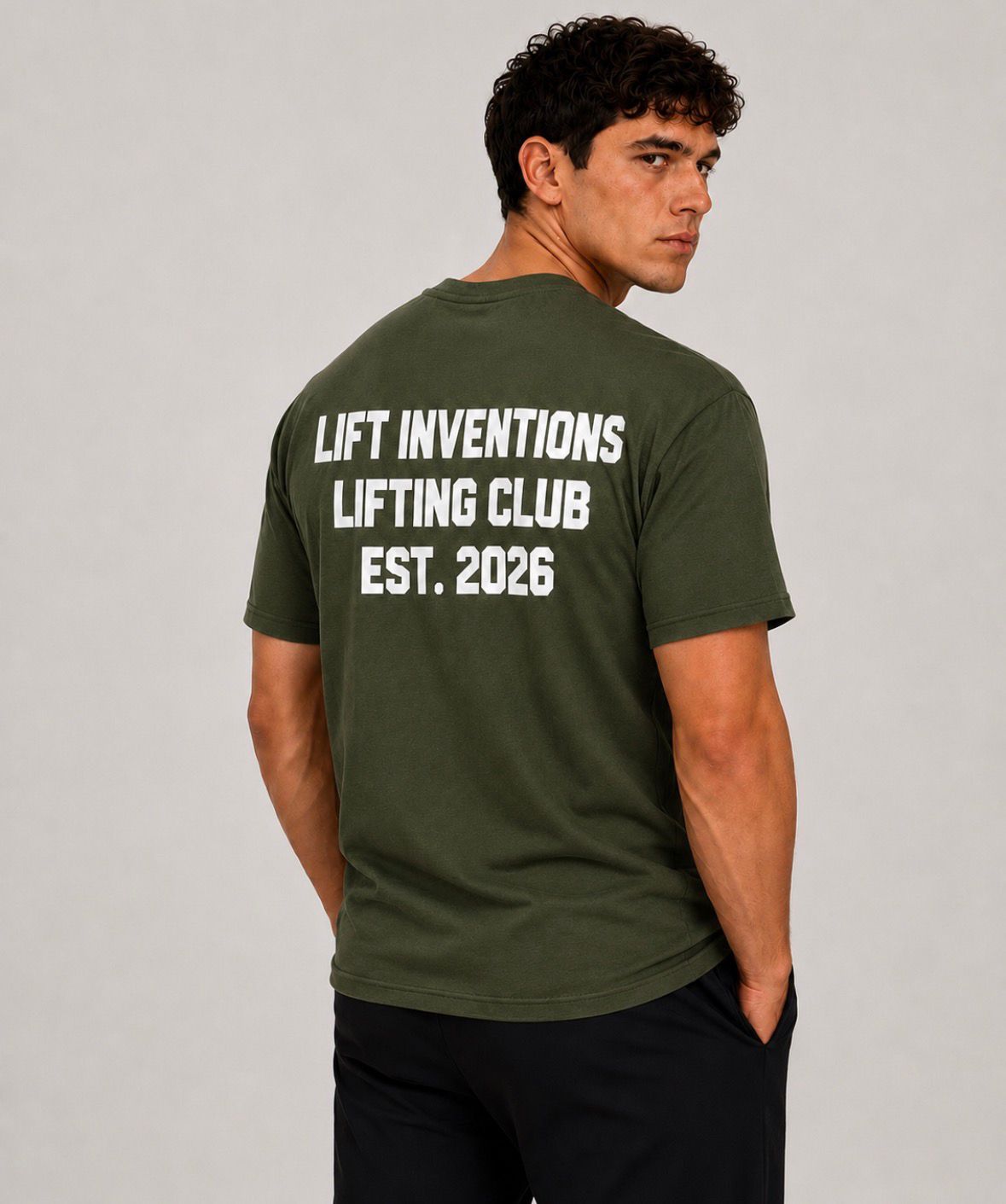 Lift Inventions Lifting Club Tee – Navy Green